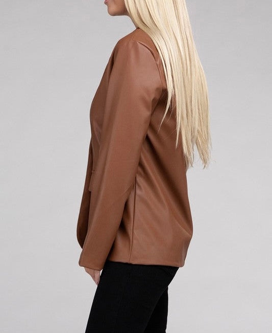 Leather Blazer