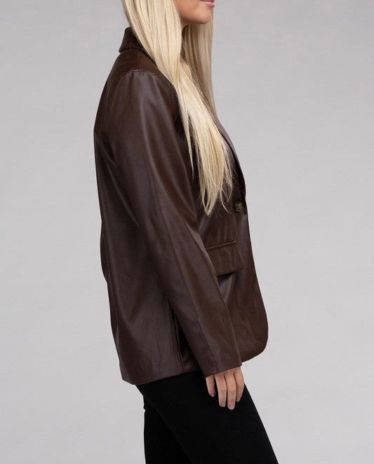 Leather Blazer