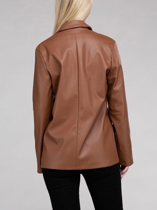 Leather Blazer