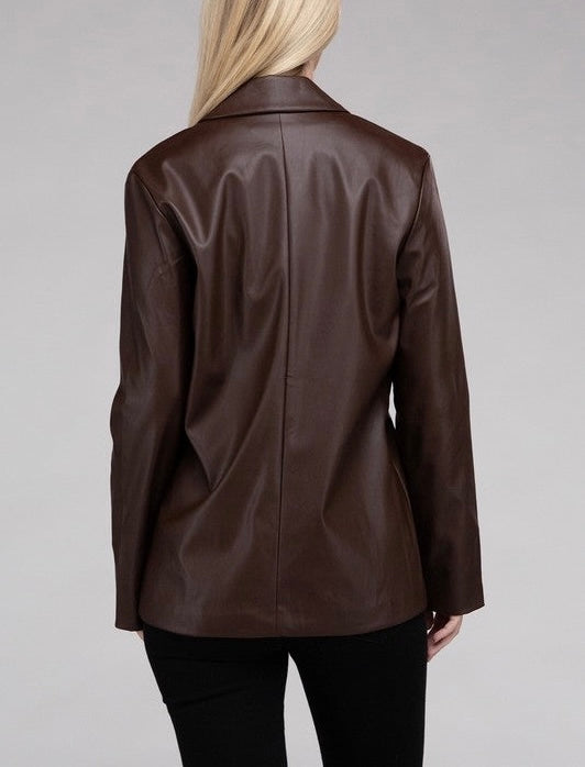 Leather Blazer
