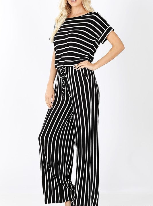 Striped Jumpsuit